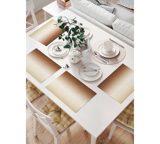 Изображение товара Комплект тканевых салфеток для сервировки стола JOYARTY "пустыня красок", 32x46 см, 4 шт. np_8496