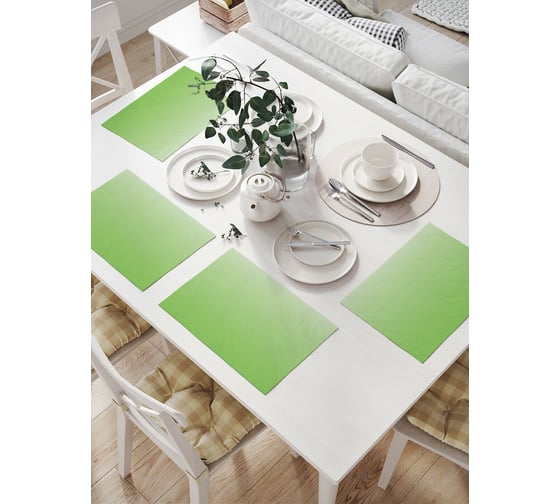 Изображение товара Комплект тканевых салфеток для сервировки стола JOYARTY "весенний градиент", 32x46 см, 4 шт. np_23528