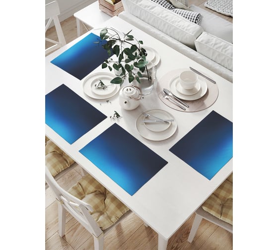 Изображение товара Комплект тканевых салфеток для сервировки стола JOYARTY "сияние атмосферы планет", 32x46 см, 4 шт. np_33436