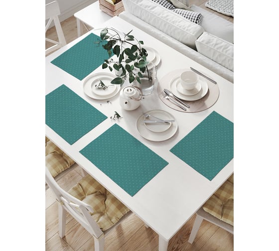 Изображение товара Комплект тканевых салфеток для сервировки стола JOYARTY "скандинавские мотивы", 32x46 см, 4 шт. np_65576