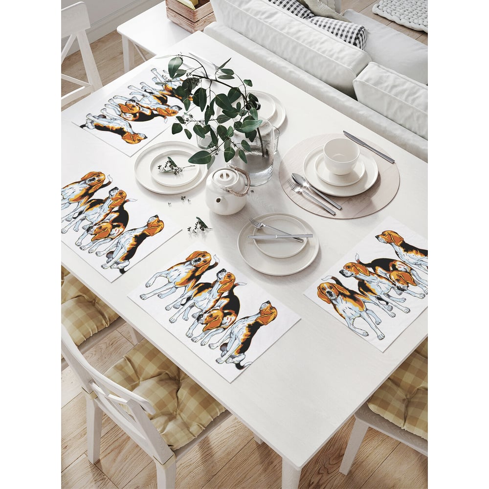 Изображение товара Комплект тканевых салфеток JOYARTY 32x46 см для сервировки стола