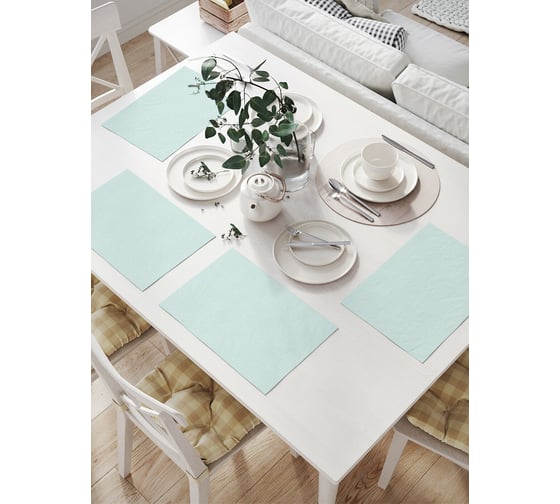 Изображение товара Комплект тканевых салфеток для сервировки стола JOYARTY "неровные полосы", 32x46 см, 4 шт. np_88461