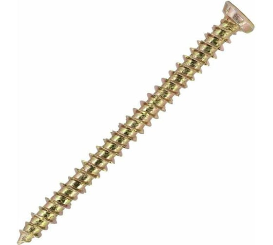Изображение товара Шуруп по бетону Daxmer 7,5x132 (800 шт) желт.цинк 00000308456