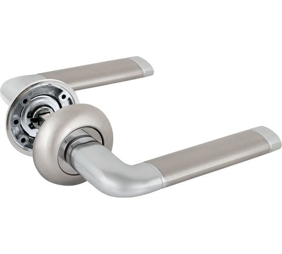 Изображение товара Дверная универсальная ручка SCHLOSS ШЛОСС 81012 Дельта, никель/хром тов-193524