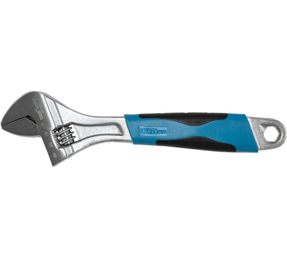 Изображение товара Разводной гаечный ключ Промлайн 10" 250мм, расхождение губок 32мм, сталь cr-v, двухкомпонентные рукоятки ПЛ015020210_z022