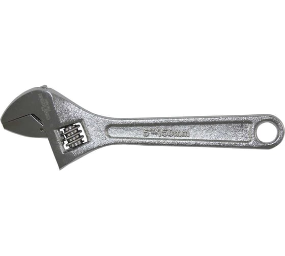 Изображение товара Разводной гаечный ключ Промлайн 6" 150мм, расхождение губок 23мм, карбоновая сталь ПЛ01501016_z022