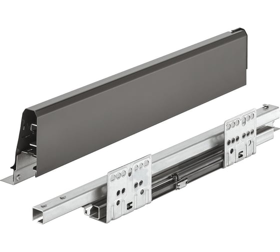 Изображение товара Комплект ящика Hafele Matrix box S35 антрацит, 84x450 мм, SOFT C 552.56.494