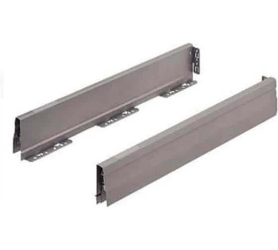 Изображение товара Боковины Hafele Moovit серия 1 серый металлик, 92x400 мм 553.52.223