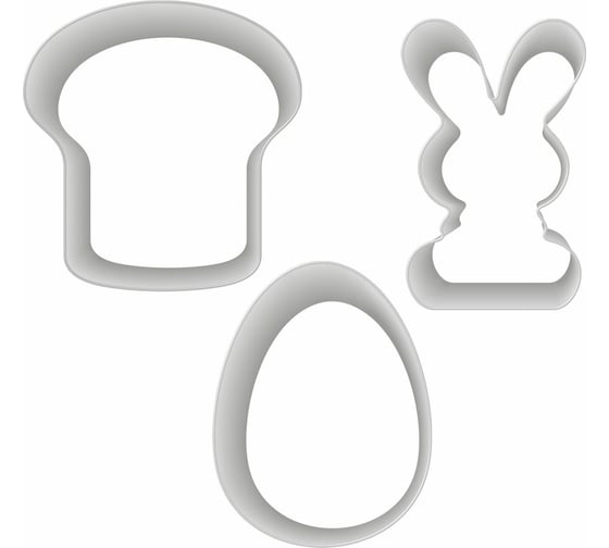 Изображение товара Набор формочек для печенья МУЛЬТИДОМ Светлая Пасха 3 шт. DA8-144