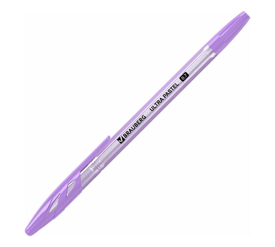 Изображение товара Шариковая ручка BRAUBERG Ultra Pastel синяя, узел 0,7 мм 143568