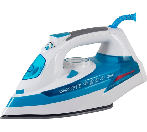 Изображение товара Утюг Energy EN-338 2200 Вт, пар, паровой удар, вертикальный пар, спрей, самоочистка, керамическая подошва 270069