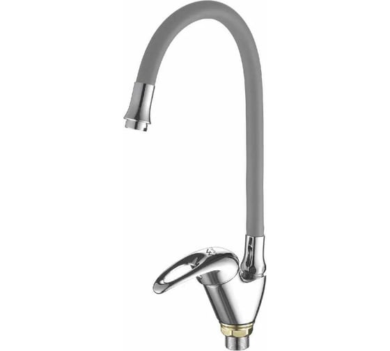 Изображение товара Смеситель для кухни FASHUN гайка, серый излив ф40 A4403+A7257