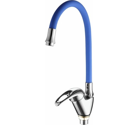 Изображение товара Смеситель для кухни FASHUN гайка, синий излив ф40 A4403+A7253