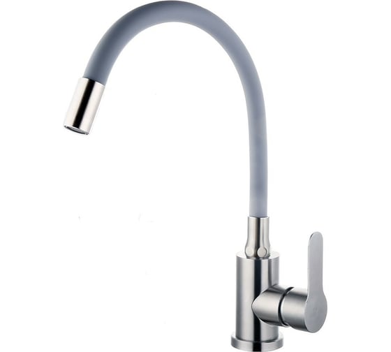 Изображение товара Смеситель для кухни FASHUN нерж 304, ф35, серый A54101-12