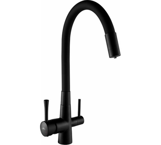 Изображение товара Смеситель для кухни FASHUN для исп. с фильтром питьевой воды, H=390 мм чёрный латунь A4362-7