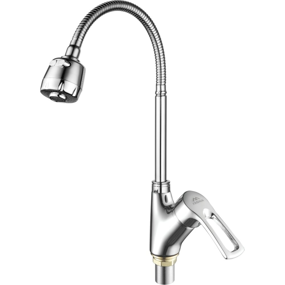 Изображение товара Смеситель для кухни FASHUN с гибким изливом, хром, латунь, A4466+A7310