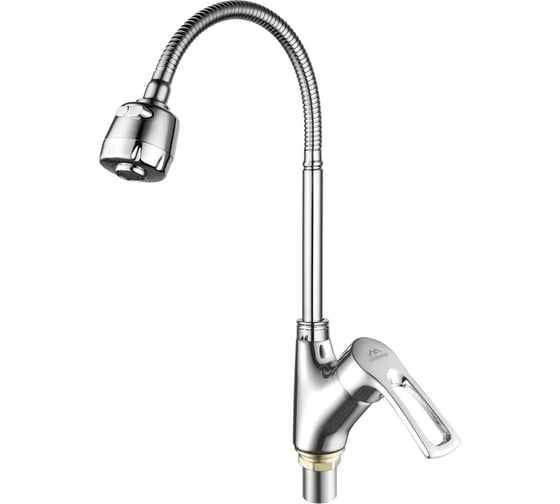 Изображение товара Смеситель для кухни FASHUN с гибким изливом, H=465 мм хром, латунь карт. D=40 мм A4466+A7310