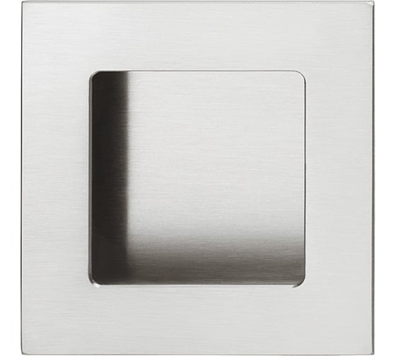 Изображение товара Мебельная ручка-раковина Hafele 50x50 под приклеивание, нержавеющая сталь матовая 152.52.040