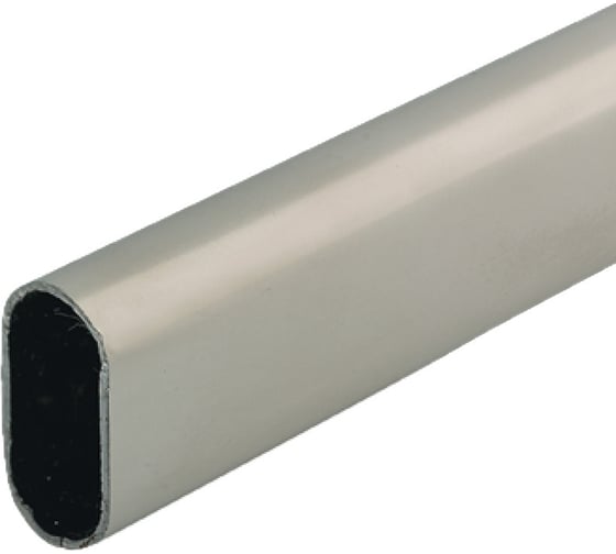 Изображение товара Гардеробная штанга Hafele никель, 30x15x1 мм, 2500 мм 801.14.702