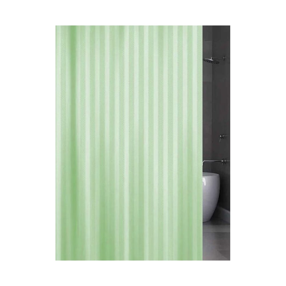 Изображение товара Штора для ванны FASHUN полиэстер 180х180 см, зеленый A8604
