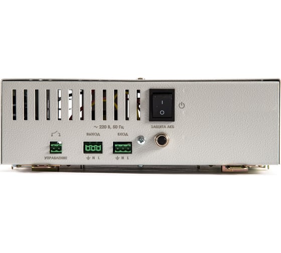 Изображение товара Источник бесперебойного питания SKAT UPS 500/300 DIN 220В 300Вт 1 АКБ 7Ач внутр. меандр стабилизация напряжения 451