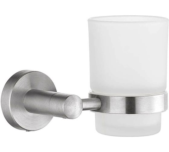 Изображение товара Стакан стеклянный с держателем FASHUN SUS304, сатин A51506