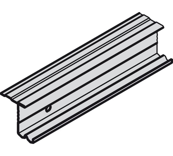 Изображение товара Ходовой профиль Hafele Slido F-Li41 алюминий, 2500 мм 402.36.602