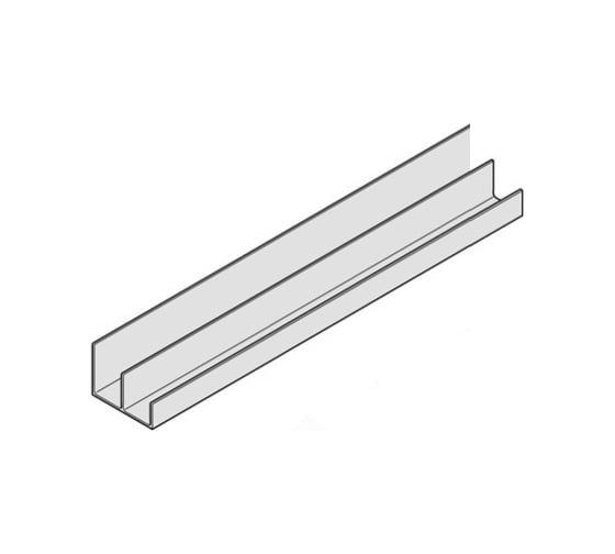 Изображение товара Направляющая шина Hafele Slido Fold 40 нижняя 2 м 409.60.902