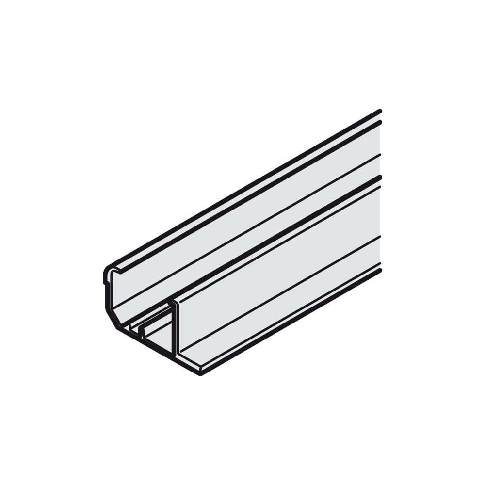 фото Алюминиевый ходовой направляющий профиль hafele