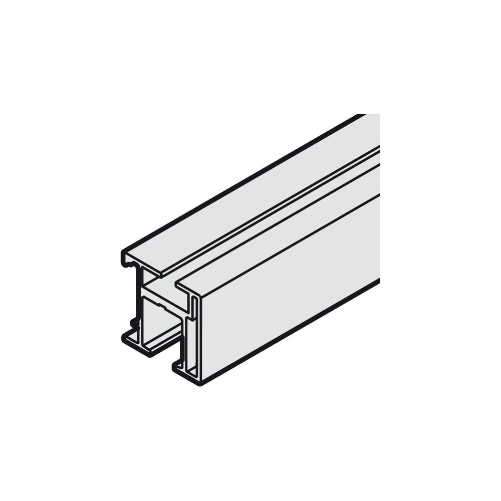 Häfele - профиль ходовой верхний. Ходовой направляющий пластмассовый профиль. Hafele Slido Fold 100-t.