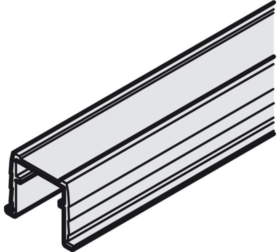 Изображение товара Направляющая шина Hafele Slido F-Line31 нижняя серебристый 3,5 м 402.31.633