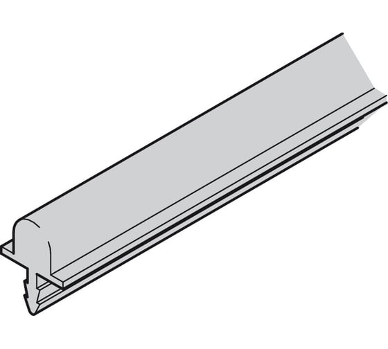 Изображение товара Нижний ходовой профиль Hafele Slido F-Line15 55A алюминиевый 2500 мм 402.23.602