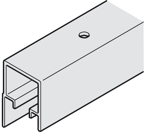 Изображение товара Ходовая шина Hafele Front fold 20 алюминий, анодированный 943.08.999