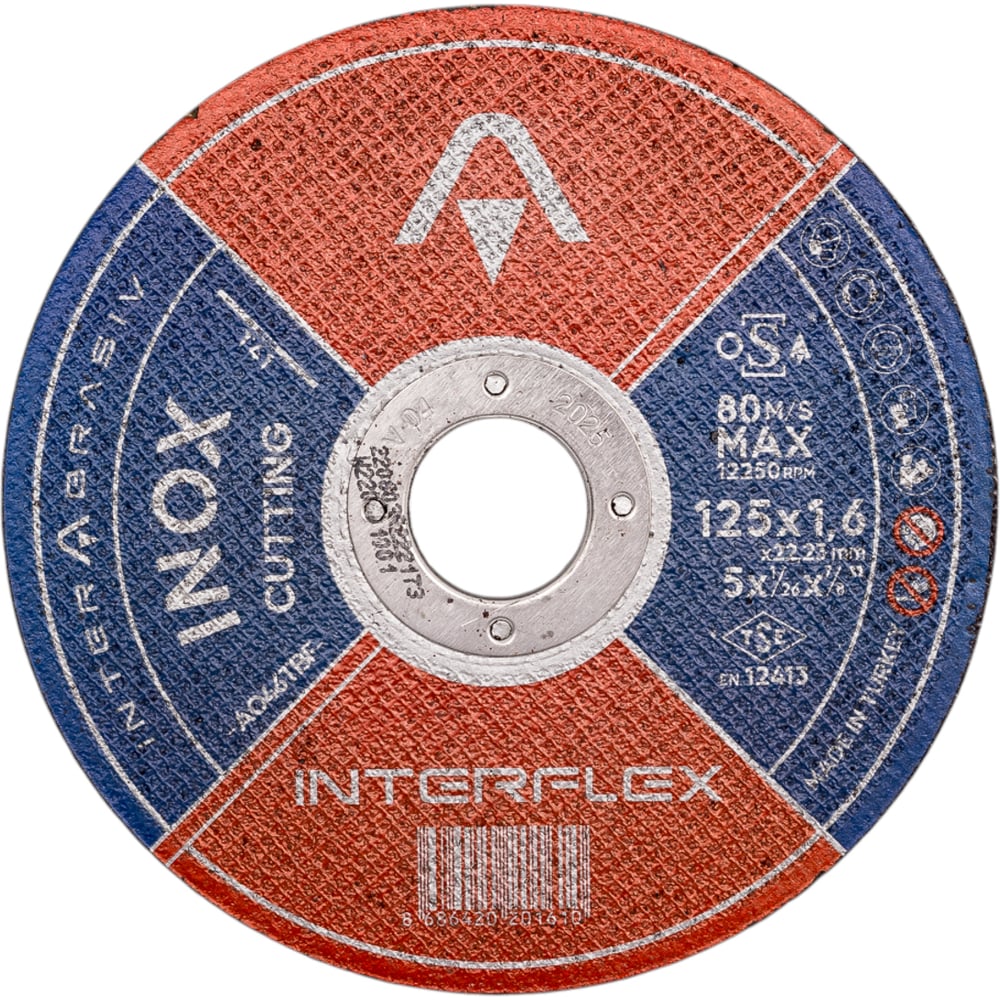 Изображение товара Круг отрезной по нержавеющей стали 125 мм Interflex 1.6 мм