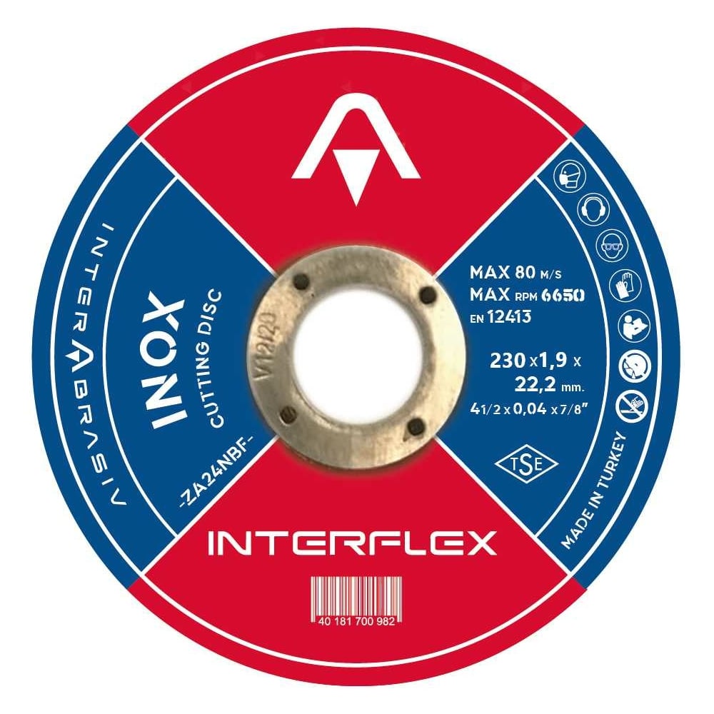 Изображение товара Круг отрезной по нержавеющей стали Inox 230х1.9х22.23 мм Interflex