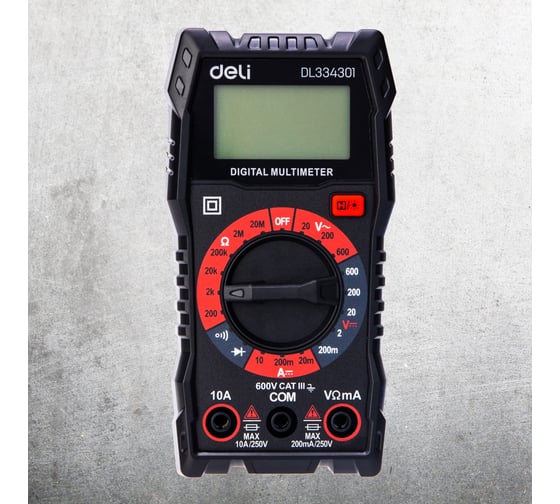 Изображение товара Универсальный цифровой мультиметр DELI DL334301 102976