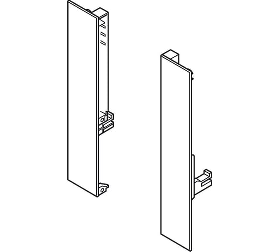 Изображение товара Комплект крепежа для фасада внутреннего ящика Hafele Matrix box S белая, H 199 мм 552.70.898