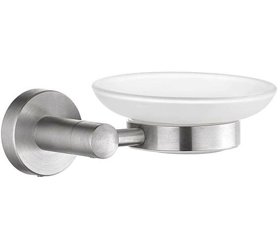 Изображение товара Стеклянная мыльница с держателем FASHUN SUS304, сатин A51502