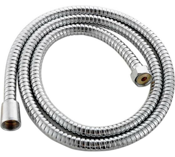 Изображение товара Шланг для душа FASHUN 200 см, двойн. оплетка, хром, D=14 мм, гайка цинк G1/2 хром+гайка медь G1/2 FAS A46-2