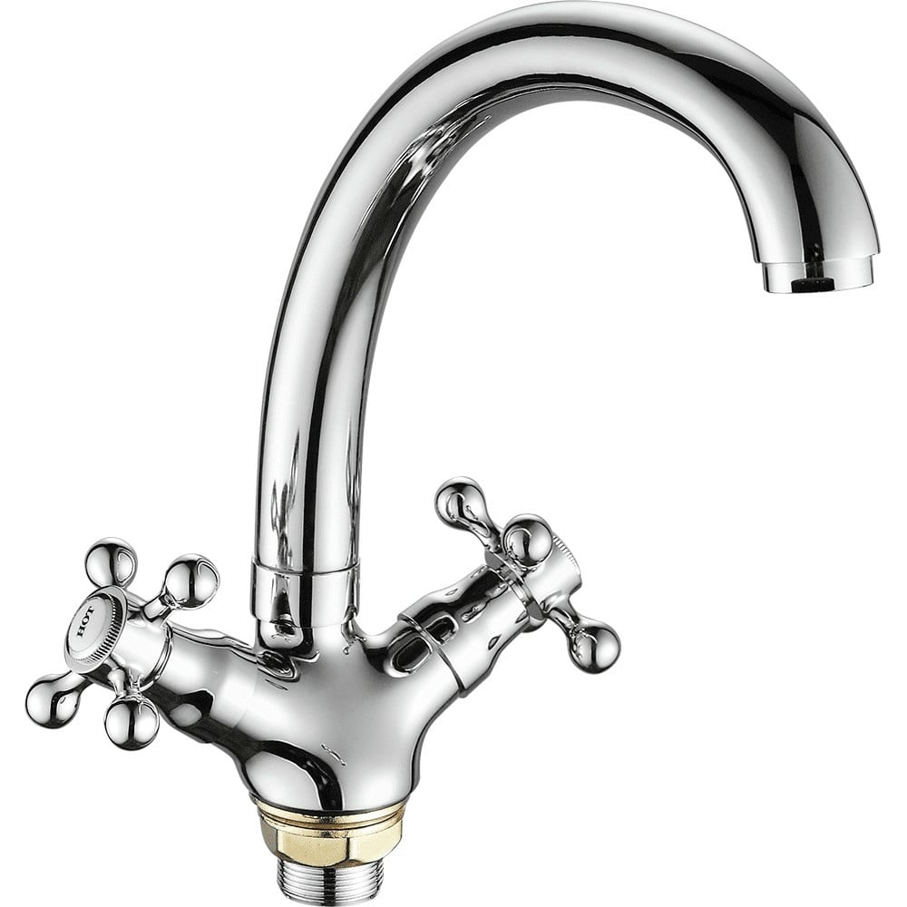 Изображение товара Смеситель для кухни FASHUN хром A4219-2 двухрычажный