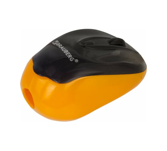 Изображение товара Точилка BRAUBERG Click, с контейнером, пластиковая, корпус ассорти 228445