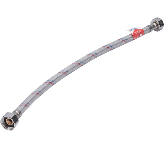 Изображение товара Гибкая подводка для воды ELKA оплетка нейлон, пвх покрытие, 1/2" х 40 см в/в ИС.101123