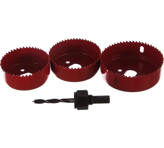 Изображение товара Набор коронок по дереву 4 шт. (67; 73 и 83 мм + адаптер) Энкор 19157