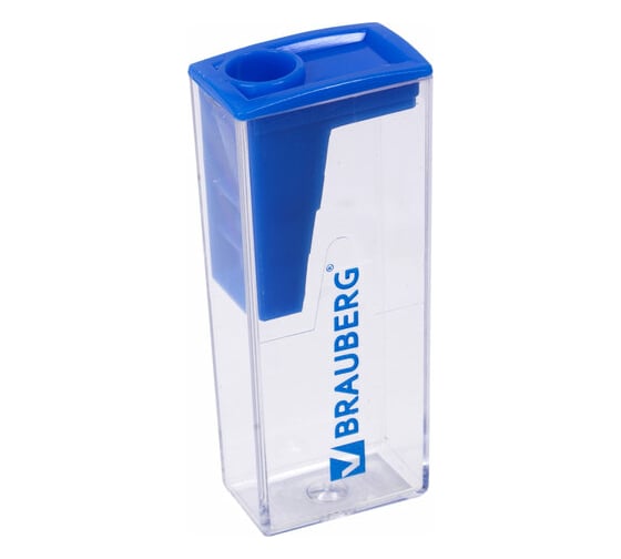 Изображение товара Точилка Assistant с контейнером BRAUBERG, пластиковая, корпус ассорти 24 шт 228451