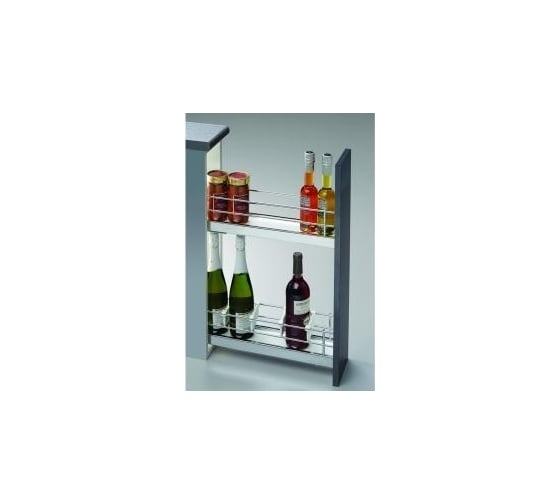 Изображение товара Бутылочница Hafele Brilliant 150 мм, хром, левый монтаж 545.66.250