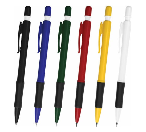 Изображение товара Механический карандаш 0,5 мм BRAUBERG, Nova, ластик, резиновый грип, корпус ассорти 12 шт 180397