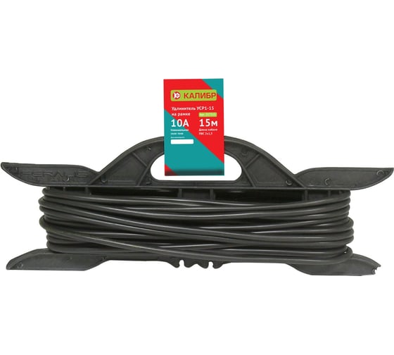 Изображение товара Удлинитель на рамке Калибр 15м (2х1,5) 217111