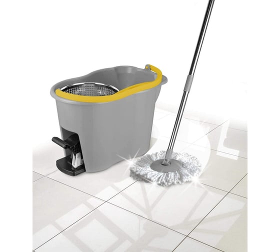Изображение товара Набор для мытья полов Apex ESPRESSO швабра + ведро с центробежной системой отжима 10580-A