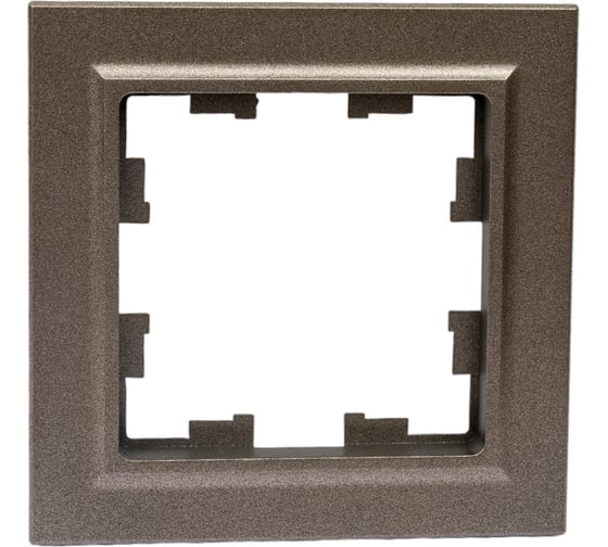 Изображение товара 1-местная рамка IEK Brite ру-1-бртб темная бронза BR-M12-K45