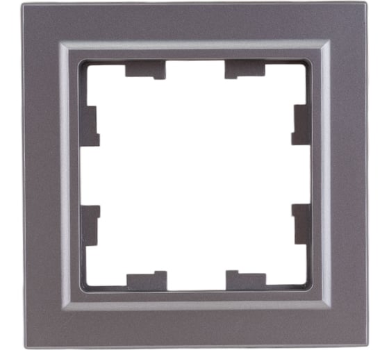 Изображение товара 1-местная рамка IEK Brite ру-1-брс сталь BR-M12-K46